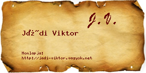Jádi Viktor névjegykártya